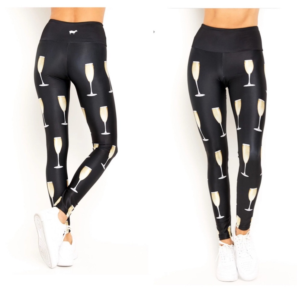 Goldsheep Wine Glass leggings S